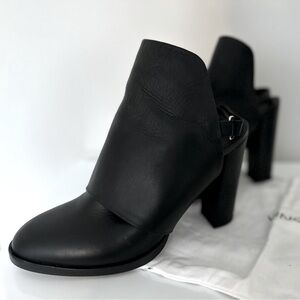 VINCE Block Heels Mules Size 39 Made in Italy